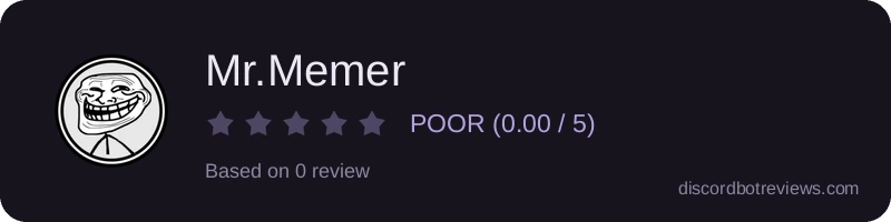 Rating banner for Mr.Memer