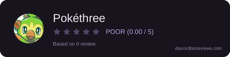 Rating widget preview for Pokéthree