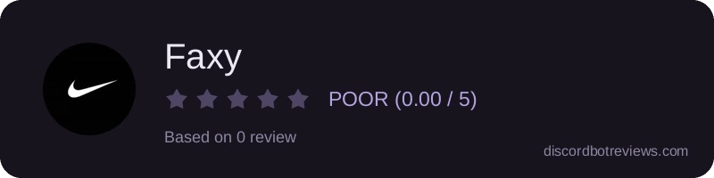 Rating banner for Faxy