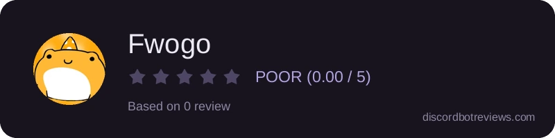 Rating widget preview for Fwogo