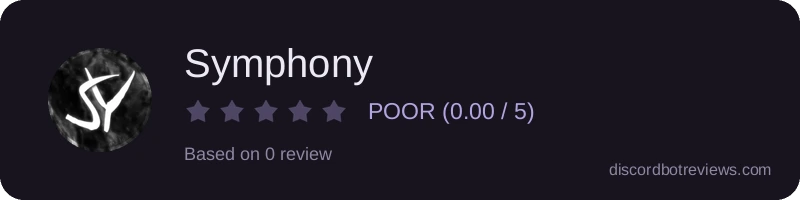 Rating widget preview for Symphony