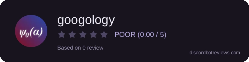 Rating widget preview for googology