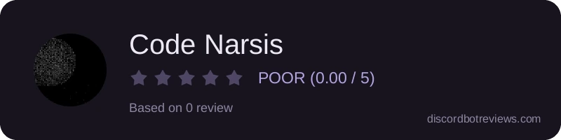 Rating widget preview for Code Narsis