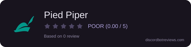 Rating widget preview for Pied Piper