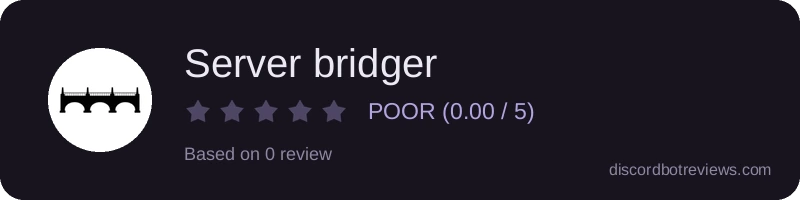 Rating widget preview for Server bridger