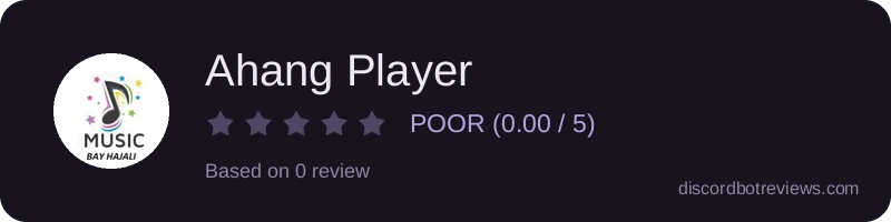 Rating widget preview for Ahang Player