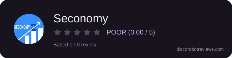 Rating widget preview for Seconomy
