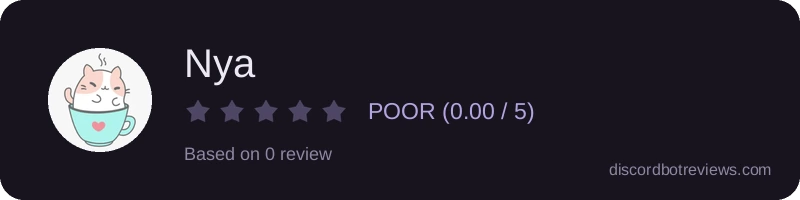 Rating widget preview for Nya