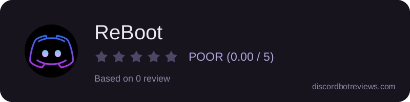 Rating widget preview for ReBoot