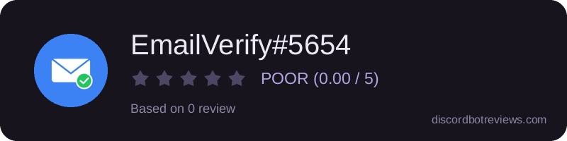 Rating widget preview for EmailVerify#5654