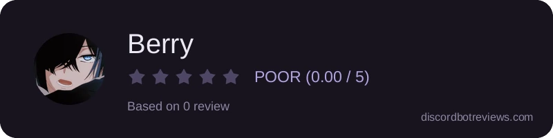 Rating widget preview for Berry