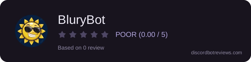 Rating widget preview for BluryBot