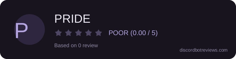 Rating banner for PRIDE