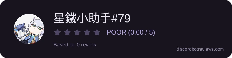 Rating widget preview for 星鐵小助手#7970
