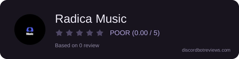 Rating widget preview for Radica Music
