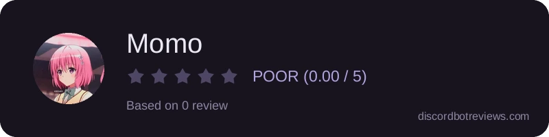 Rating widget preview for Momo