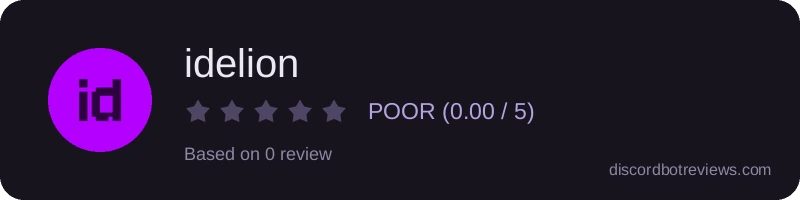 Rating widget preview for idelion