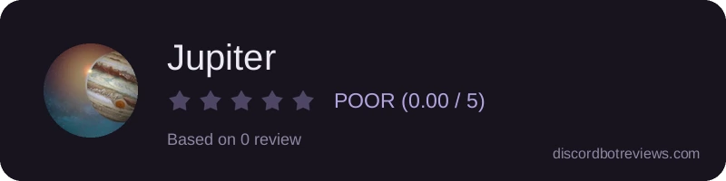 Rating widget preview for Jupiter