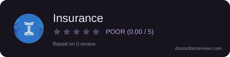 Rating widget preview for Insurance