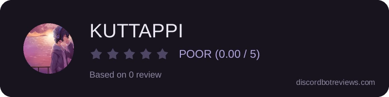 Rating widget preview for KUTTAPPI