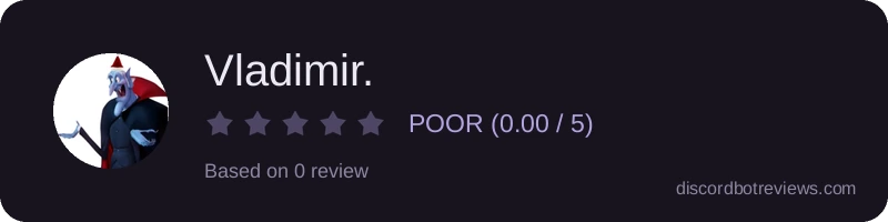 Rating widget preview for Vladimir.