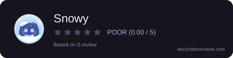 Rating widget preview for Snowy