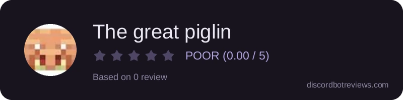 Rating widget preview for The great piglin