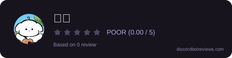Rating widget preview for 뽀삐