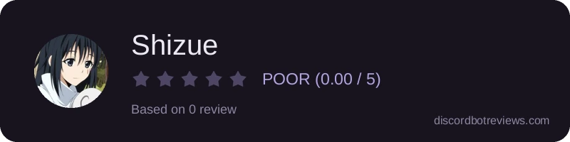 Rating widget preview for Shizue