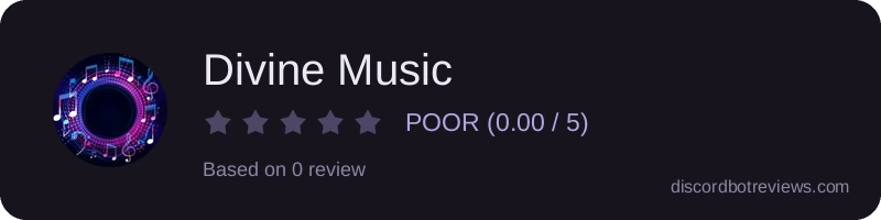 Rating widget preview for Divine Music