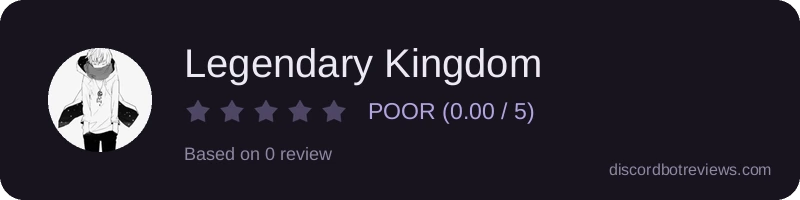 Rating widget preview for Legendary Kingdom