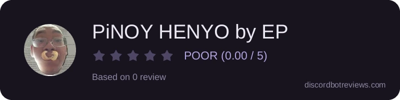 Rating widget preview for PiNOY HENYO by EP
