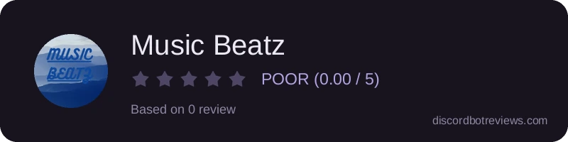 Rating widget preview for Music Beatz