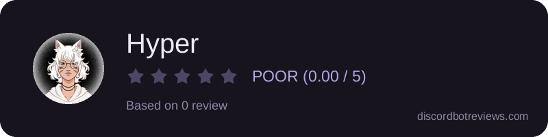 Rating widget preview for Hyper