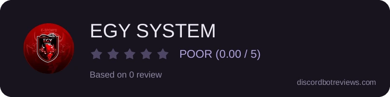 Rating widget preview for EGY SYSTEM