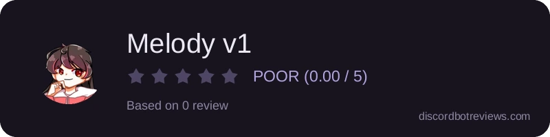 Rating widget preview for Melody v1