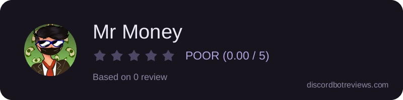 Rating widget preview for Mr Money