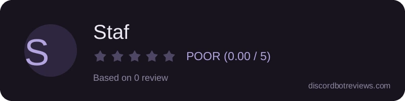 Rating banner for Staf