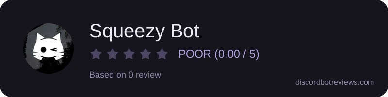 Rating widget preview for Squeezy Bot