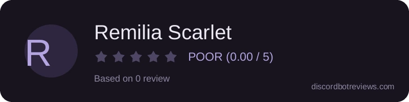 Rating widget preview for Remilia Scarlet