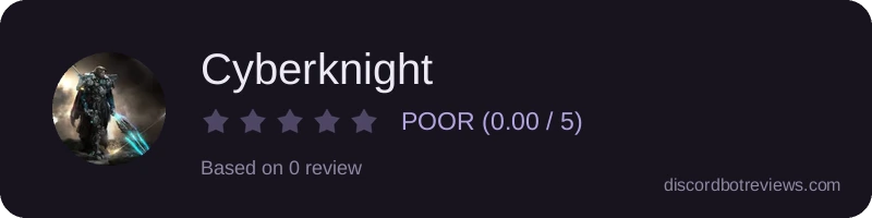 Rating widget preview for Cyberknight