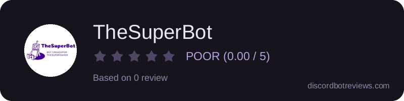 Rating widget preview for TheSuperBot