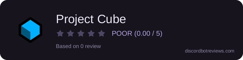 Rating banner for Project Cube