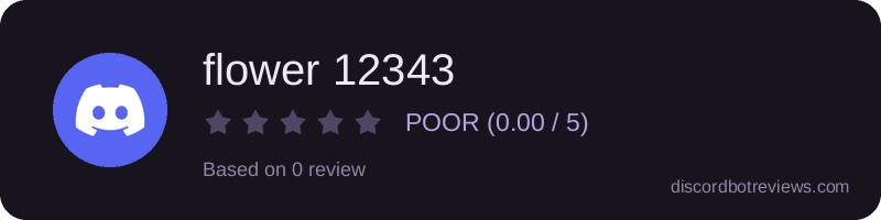Rating widget preview for flower 12343