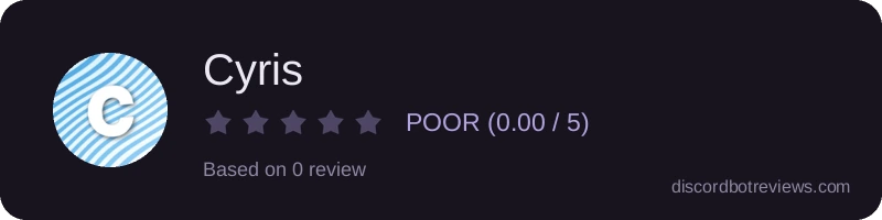 Rating banner for Cyris