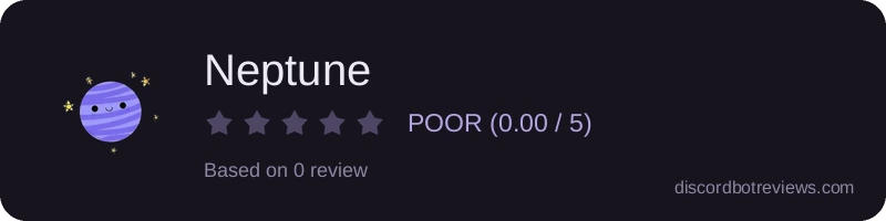 Rating widget preview for Neptune