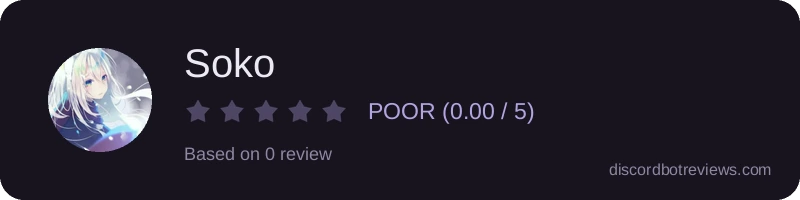 Rating widget preview for Soko