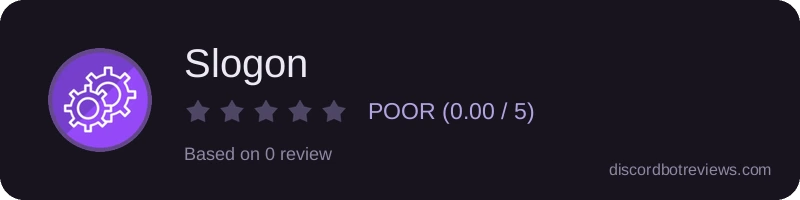 Rating widget preview for Slogon 