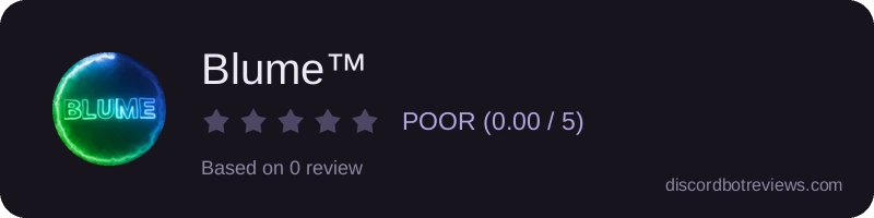 Rating widget preview for Blume™