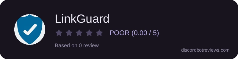 Rating widget preview for LinkGuard